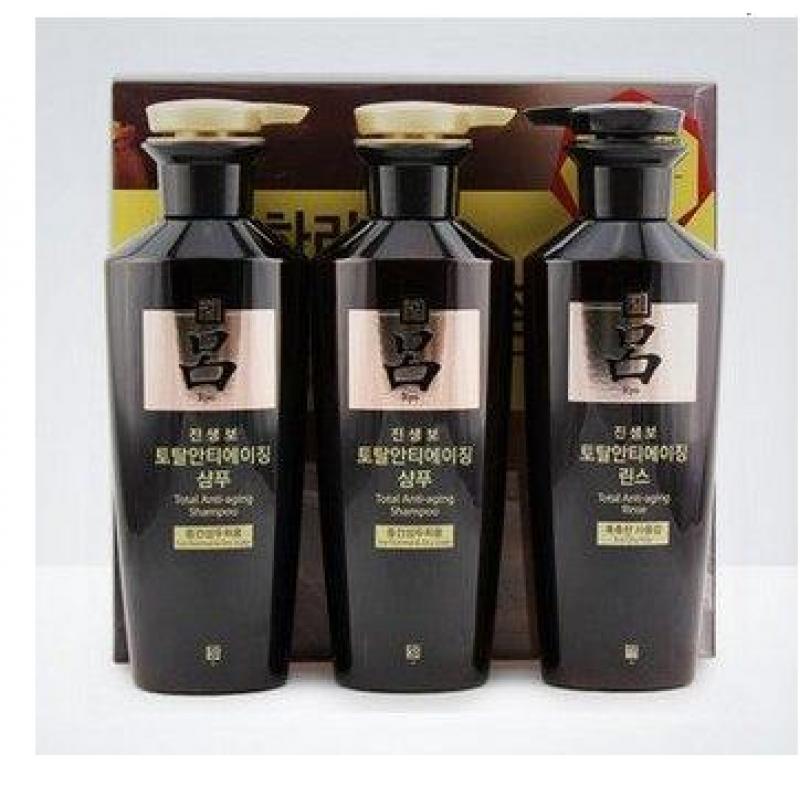 韩国 爱茉莉RYOE吕参宝 新款黑吕防脱 洗护套400ml*...