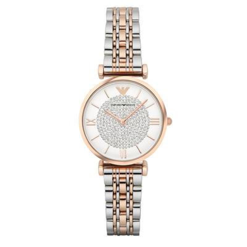 Armani/阿玛尼 满天星时尚优雅镶钻石英表女表 金色