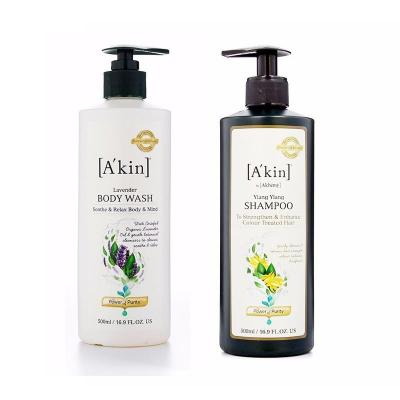 A'kin 依兰洗发水+薰衣草沐浴露组合 500ml*2