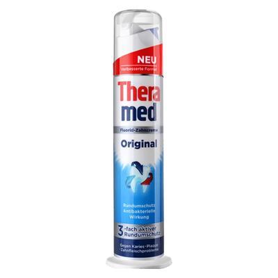 德国汉高泰瑞美Theramed 按压立式牙膏 防蛀固齿 100ml
