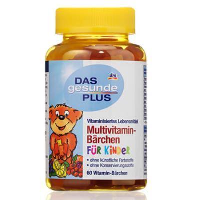 德国DAS gesunde PLUS 儿童复合维生素小熊软糖 60粒