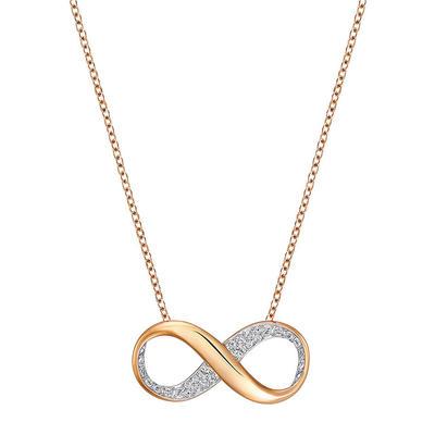 Swarovski 施华洛世奇 玫瑰金色Exist Small无限爱女士项链